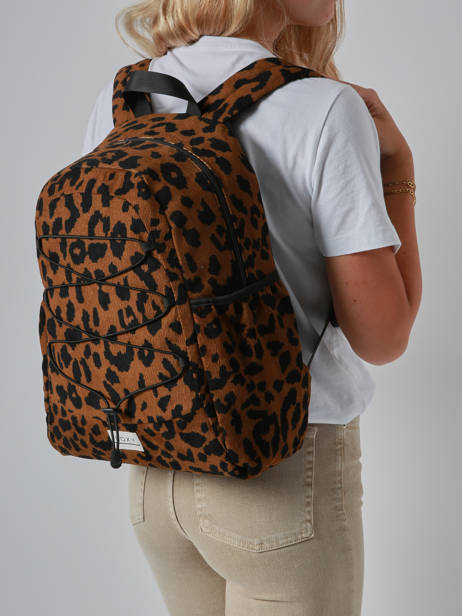 Rugzak 1 Compartiment Roxy Bruin back to school RJBP4905 ander zicht 1